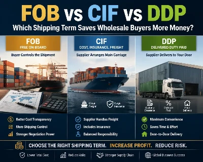FOB বনাম CIF বনাম DDP: কোন শিপিং টার্ম পাইকারি ক্রেতাদের বেশি অর্থ সাশ্রয় করে?